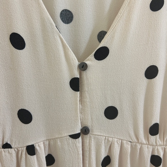 Seraphine Cream Polka Dot Long Sleeve Dress - Picture 12 of 12